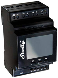 Comutator Inteligent Shelly Pro 4pm cu Contorizare Putere 4 Canale 