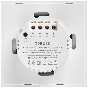 Comutator inteligent WiFi Sonoff T0 Eu Tx 3 canale 