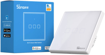 Comutator Smart Wifi RF Sonoff T2 EU Tx 3 canale 