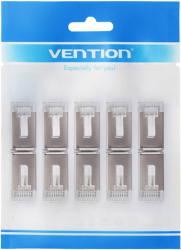 Conector modular Rj45 Cat.5e FTP Transparent set 10 buc. 