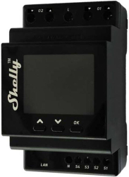 Controler Smart Dual Shelly Pro pentru Raile DIN cu contorizare de putere 