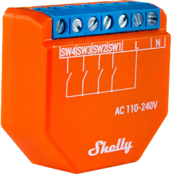 Controler Wi-fi Shelly Plus I4 4 Intrari 