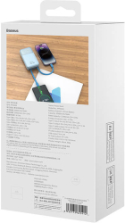 External Battery Baseus Comet With USB to USB-C Cable 10000mAh 22.5W Blue 