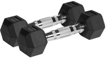 Gantere Fonta Cauciucata Set 2x2kg Premium Activ Rebel 