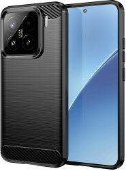 Husa pentru Xiaomi 15 - Techsuit Carbon Silicone - Black