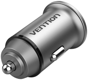 Incarcator auto dual USB Vention FFEH0 30W gri eleganta. 