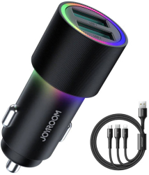 Incarcator Auto Joyroom Jr-cl10 pentru Masina doua Porturi USB