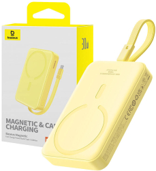 Incarcator portabil Baseus Mini magnatic 10000mah 30w galben 
