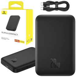 Incarcator Portabil Wireless Mini 20w Baseus negru 