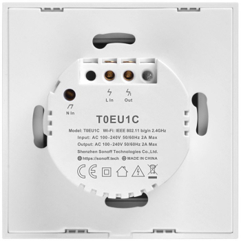 Intrerupator inteligent cu WiFi Sonoff T0 Eu Tx 1-canal 