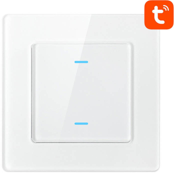 Intrerupator inteligent WiFi Avatto N-ts10-w2 2 Cai Tuya alb 