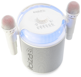 Karaoke Player cu 2 Microfoane Wireless si Conectare Bluetooth 