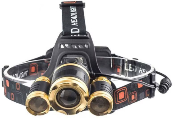 Lanterna Klausstech de cap cu acumulator 3xT6 led CREE 