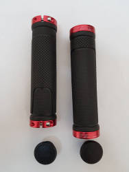 Mansoane Mtb Sxt - 130 Mm Lock-on Rosu Dublu & Negru 