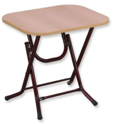 Masa Pliabila KlaussTech Mdf Cadru Din Metal Dimensiune 40x60cm Destinata Pentru Casa Sau Camping Design Clasic Usor De Manevrat Si De 