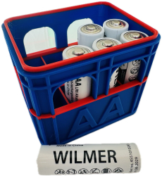 Organizator Baterii AA - Albastru 