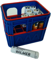 Organizator Baterii AAA - Albastru 
