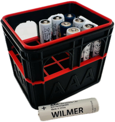 Organizator Baterii AAA - Negru 