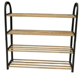 Raft Klausstech Pentru Incaltaminte 4 Nivele Dimensiuni 64 X 18 X 64 Cm Rezistenta Lunga Durabilitate Puternica Usor De Curatat Multico 