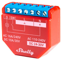 Releu inteligent Wifi Shelly Plus 1pm 1 Canal 16a Cu Monitorizare Energie. 