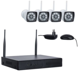 Sistem Klausstech Profesional De Supraveghere Wifi Cu 4 Camere Cctv Pentru Interior/exterior Hd 960p 1.3 Mp Tehnologie Inregistrare Iesi 