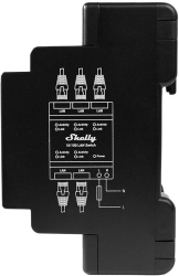 Switch retea cu 5 porturi Ethernet RJ45 de la Shelly. 
