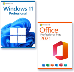 Windows 11 Pro Retail + Office 2021 Pro Plus Licenta Permanenta 