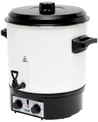Aparat Conservare Cu Termostat Mecanic Capacitate 27 L Comutator Pornit/oprit Manere Izolate Termic Grilaj Din Plastic Alb/negru 