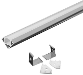 Corp de aluminiu pentru montarea benzilor LED 2m x 19mm