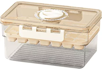 Forma de Gheata Cyrax un Strat Inchidere Etans din PP+PET 19 x 12 x 9.5 cm Bej 