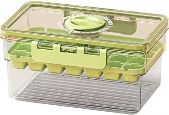 Forma de Gheata Cyrax un Strat Inchidere Etans din PP+PET 19 x 12 x 9.5 cm Verde