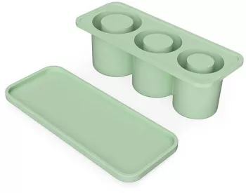 Forma pentru Gheata Cyrax din Silicon cuburi de gheata forme rotunde inghetare rapida 20.7 x 8.4 x 6.5 cm Verde 