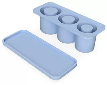 Forma pentru Gheata Cyrax din Silicon cuburi de gheata forme rotunde inghetare rapida 20.7 x 8.4 x 6.5 cm Albastru 