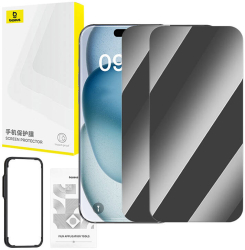 Geam de confidentialitate Baseus pentru iPhone 15 Plus. 