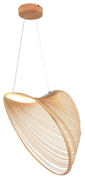 Lustra cu Led Lemn Design 3000K Lumina Calda 