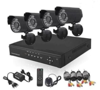 Pachet Sistem Supraveghere Cctv Kit Dvr 4 Camere Exterior/interior 1 Hdmi 220 Volti + Hard-disk 2tb Performanta Ridicata Sata Spatiu M