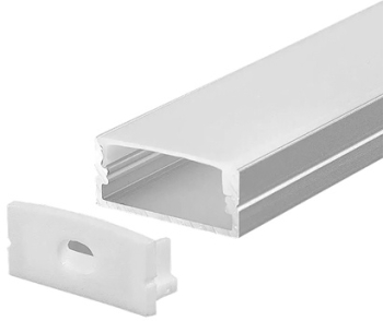 Profil Aluminiu Banda Led 2m - Negru 