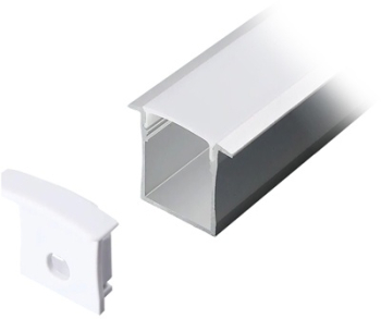 Profil Aluminiu Montaj Banda LED 2m 30mm Alb 