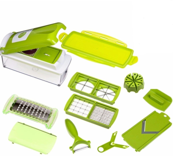 Razatoare Multifunctionala Klausstech Ideala Pentru Legume Si Fructe Set Compus Din 9 Piese 11 Moduri De Taiere Accesorii Incluse Acces 