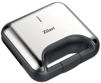Sandwich-maker 5 in 1 de 800 W 5 Placi Grill detasabile Picioare antiaderente Sistem blocare 220 - 240 V Argintiu/Negru
