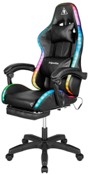 Scaun Gaming Negru Cu LED-uri - Kruger&matz
