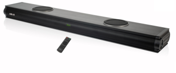 Soundbar 2.2 Cu Subwoofer Functie Bluetooth 5.0 100w Aux Usb Slot Telecomanda Impedanta 4 Ohmi 73 Db Subtire Negru 