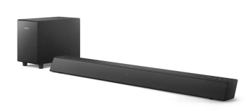 Soundbar Profesional Philips Cu Subwoofer Wireless 2.1 Ch Intrare Hdmi Arc Conectviitate Bluetooth Subwoofer 40 W Difuzoare 70 W Montar 