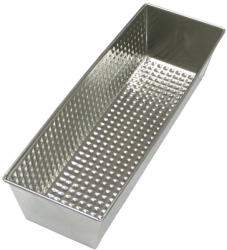 Tava Cozonac Klausstech Dimensiune 25 X 12 Cm Capacitate 1.5l Material Teflon Satinata Rezistenta La Temperaturi Mari Argintiu 