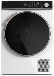 Uscator de rufe Sharp KD-NHL8S9GW21 Pompa de caldura 8 senzori Senzor umiditate Display LED 8 kg 15 programe Clasa A++ Alb 