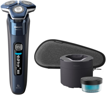 Aparat de ras electric Philips SHAVER Seria 7000 S7885/50 Trimmer Wet&Dry Bluetooth Autonomie 60 minute Display LED (Negru/Albastru) 