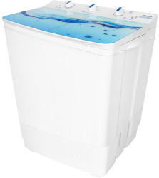 Masina de spalat rufe semiautomata Albalux AXS 7.9 Alimentare apa rece si calda 300W 7kg 65l Alb