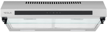 Hota Tesla traditionala DB601AXB Putere de absorbtie 350 m3/h 3 trepte de viteza Iluminare LED 60 cm Inox/Negru 