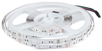 Banda luminoasa LED RGB 24V 60LED/m lungime 10m declarata IP20 