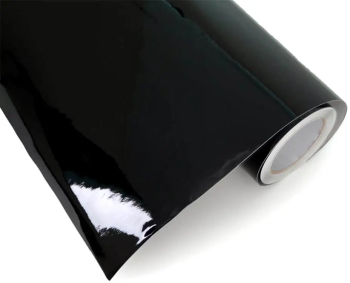 Folie Auto Tuning Autoadeziva Negru Lucios Dimensiuni 100x152 cm cu Tehnologie de Eliminare a Bulelor de Aer 